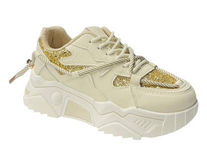 Glitter Chunky Lace Trainers
