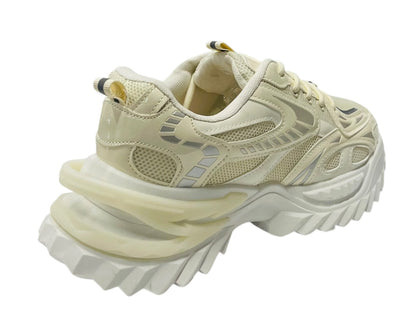 Blush Mesh Platform Trainers